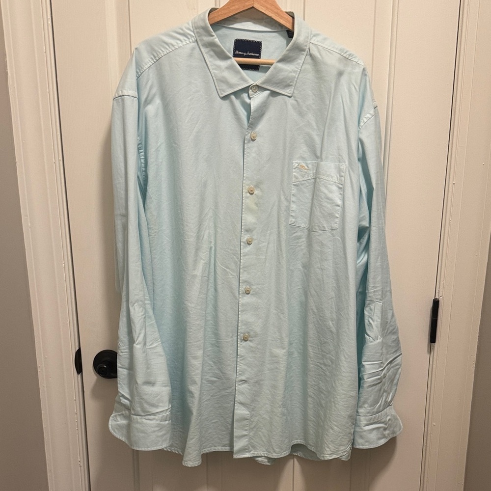 Tommy Bahama Sky Blue Casual Button Down Shirt